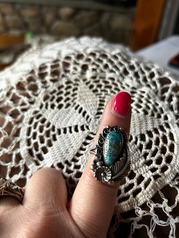 Gorgeous Turquoise Ring. Vintage Native American. 