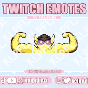 Valorant Wingman Buff Emote | Cute Emotes for Twitch / Youtube / Discord | Strong Wingman Emote