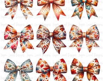 Autumn Coquette Bows T-Shirt Design, Fall Coquette Bow PNG, Fall Shirt PNG, Autumn Sublimation Design ,Fall Autumn Shirt, Digital Download