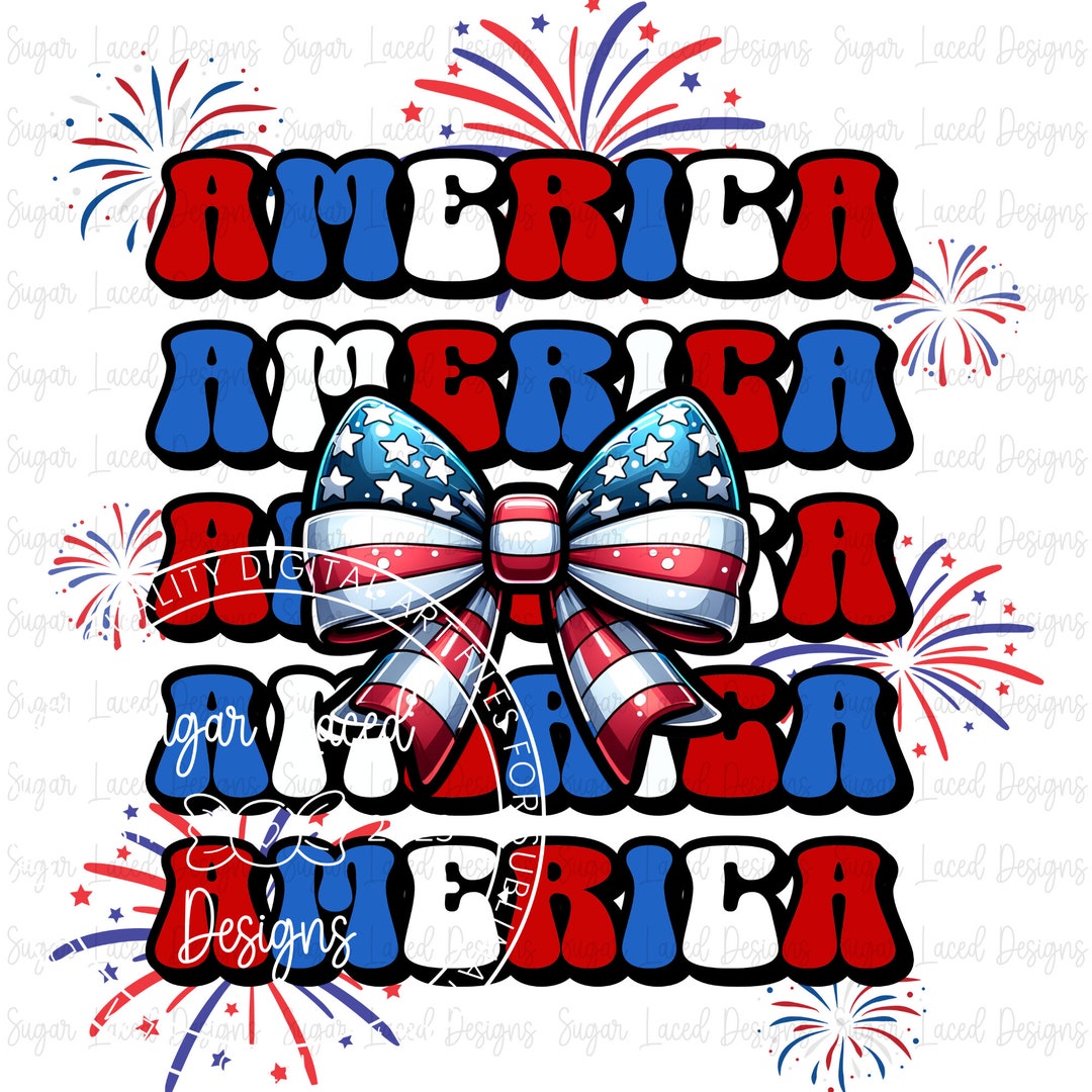 Coquette American Flag Design PNG Coquette 4th of July, American Flag ...