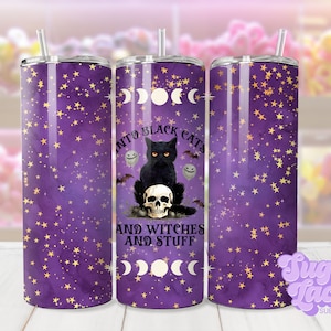 Into Black Cats & Witches and Stuff - 59 cl smal mugg, design, PNG, endast digital nedladdning