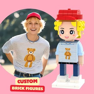 Custom Brick Minifigure from Photo: Personalized Building Block Toy