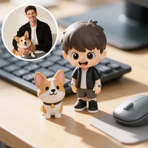Custom 3D Photo Figurine: Personalized Resin Collectible Statue