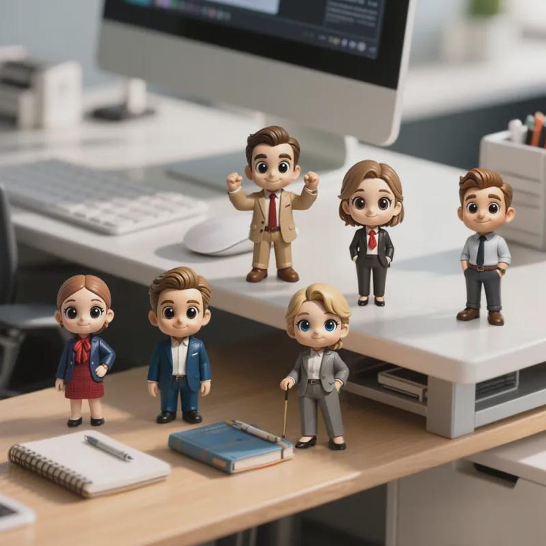 Custom 3D Mini Figure From Your Photo, Personalized Stylized Desk ...