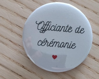 Ceremony officiant badge for wedding and ceremony