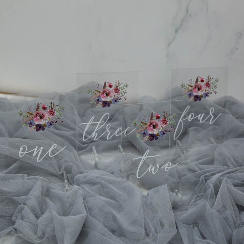 numeri per i tavoli 5