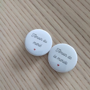 Witness badge of the bride, witness of the groom EVJF EVG