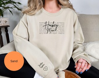 Personalized Hockey Mom Sweatshirt, Game Day Apparel