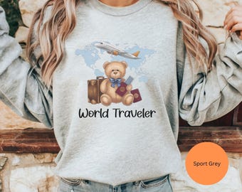 Travel Sweatshirt 4, Travel lover sweatshirt, traveler gift, gift for travel lover, traveler keepsake, vacation sweatshirt, adventure gift
