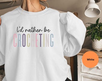 Crochet sweatshirt 8, crochet lover shirt, yarn lover shirt, cute crochet shirt, knitting gift, crochet gift, knitter gift, crochet gift