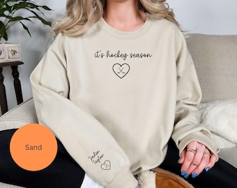 Personalized Hockey Mom Sweatshirt, Game Day Comfort