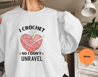Crochet sweatshirt 10, crochet lover shirt, yarn lover shirt, cute crochet shirt, knitting gift, crochet gift, knitter gift, crochet gift