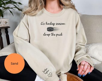 Personalized Hockey Mom Sweatshirt, Sports Mom Gift