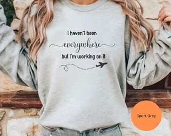 Travel Sweatshirt 2, Travel lover sweatshirt, traveler gift, gift for travel lover, traveler keepsake, vacation sweatshirt, adventure gift