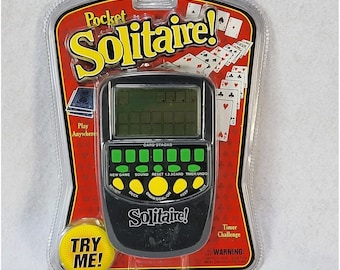 Juego electrónico portátil Westminster Pocket Arcade Solitario, sellado, 2003, nuevo sin usar.