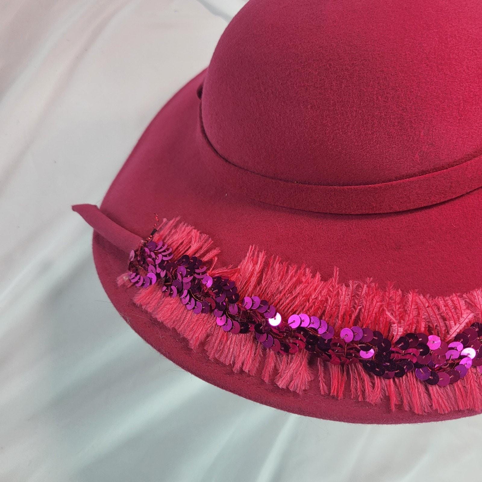 Bellini New York Pink Wide Brim Purple Mesh Angled Church Hat Lawliet Womens Dress Church Wedding Occasion Wide Brim  main image 2
