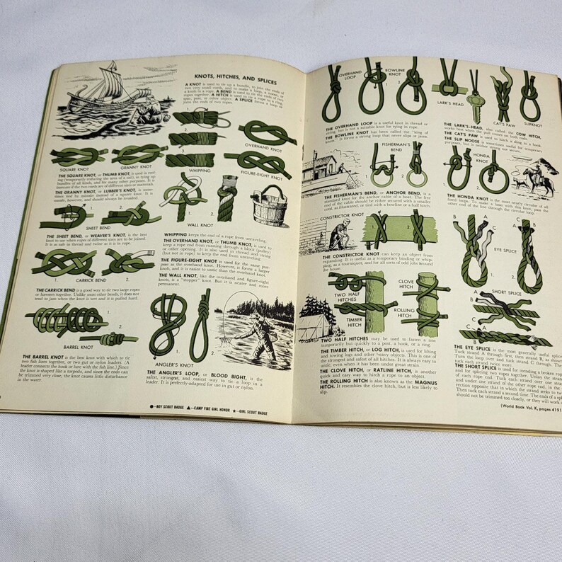 Guía de insignias y honores del Libro Mundial para Boy Scouts, Girl Scouts y Camp Fire Girls 1954 imagen 6