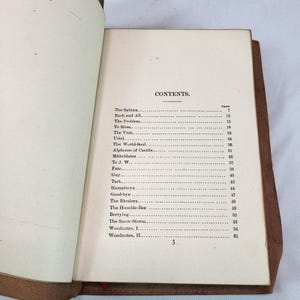 Ralph Waldo Emerson Poems Leather Hand Drawn Cover Hurst & Company 1908 image 4