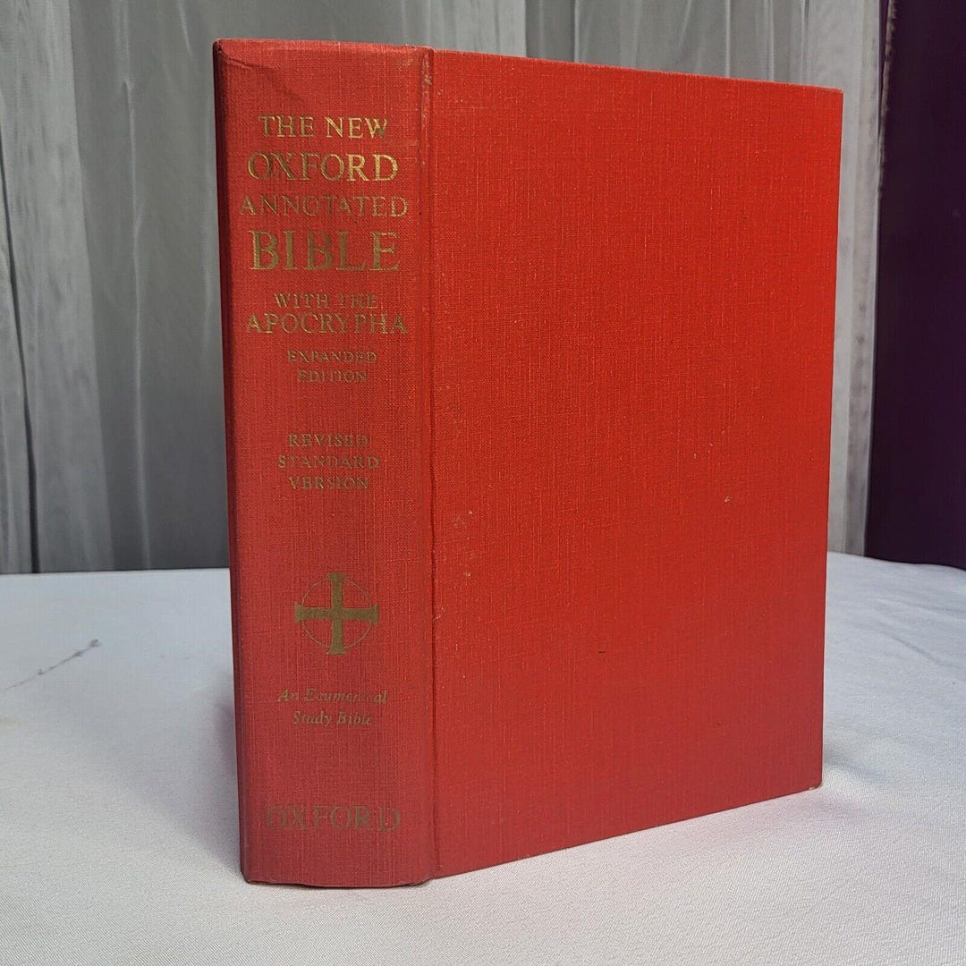 1977 the New Oxford Annotated Bible With the Apocrypha Revised Standard ...