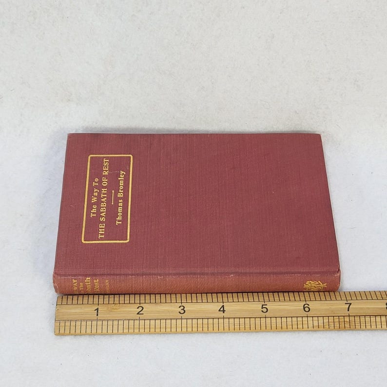 1905 Der Weg zum Sabbat der Ruhe Thomas Bromley HK Religiöses Buch Bild 8