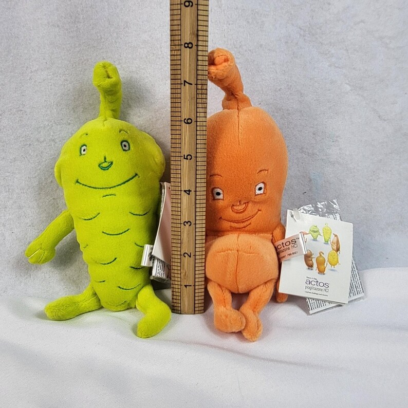 Actos Drug Rep Stuffed Animal Pharmaceutical Diabetes Advertising Plush Lot of 2 image 8