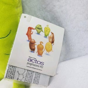 Actos Drug Rep Stuffed Animal Pharmaceutical Diabetes Advertising Plush Lot of 2 image 6