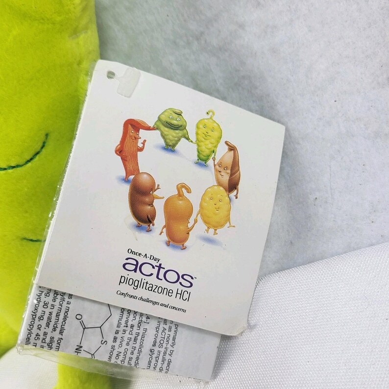 Actos Drug Rep Stuffed Animal Pharmaceutical Diabetes Advertising Plush Lot of 2 image 6