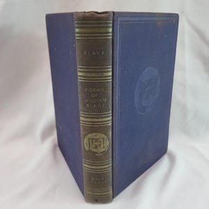 1938 Wiersze Williama Blake'a VTG 1930s Book League of America Twarda oprawa