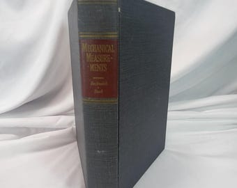 Mechanical Measurements Beckwith & Buck 1961 2nd Printing Engineering Book
