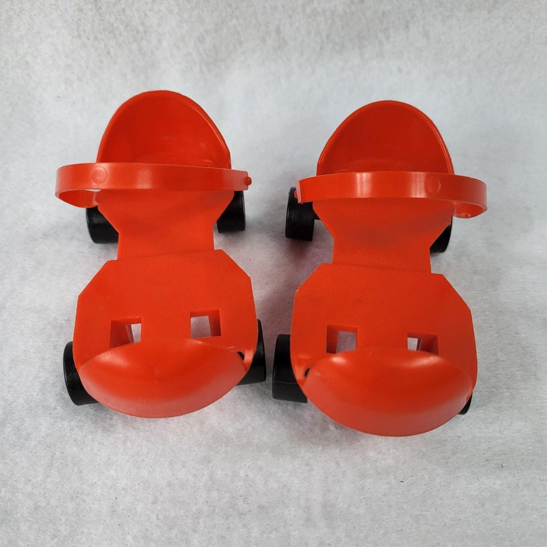Vintage 1970s Mattel Baby First Steps Doll Red Roller Skates ...