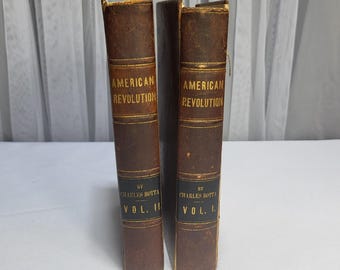 1845 History of the War of Independence Vol 1 & 2 The American Revolution Botta