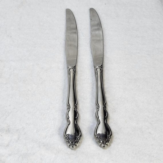 オネイダ ONEIDA ナイフ ＆ フォーク スターリングシルバー Oneida Dover Stainless Steel Dinner Knives Serrated Set of 2 9.25