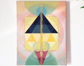 INDIVIDUATION - sacred geometry | spiritual art | art for alter