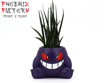 Poke-Planter Gengar / Gengar Pot / vase / Planter / Planter Gangar / Gengar / Ectoplasm
