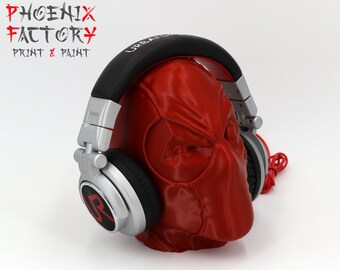 Deadpool Helmet Stand / Deadpool Bust/ Deadpool Headphone Head / Helmet Stand Bust