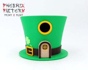 Leprechaun Birdhouse - Bird House / bird feeder / Bird House Leprechauns / Tiny Bird House / Bird Feeder