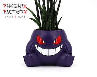 Piantatrice Poke Gengar / Vaso Gengar / vaso / Fioriera / Fioriera Gangar / Gengar / Ectoplasma