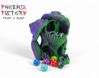 Crystal Mushroom Magical Castle Dice Tower - Tabletop Gaming - Dungeons and Dragons Roleplaying Games - D&D 40K D20 Compatible