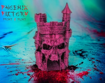 Citadel Skull Dice Tower from Fate's End Dice Towers by - Dice Tiny Tower - D&D Tabletop Gaming - Dungeons and Dragons Roleplaying Games