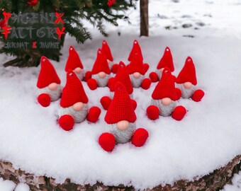 Gnome Christmas ball, decoration, key ring, gifts, Garden,