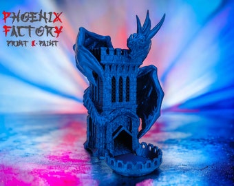 Wyvern-Würfelturm aus Fate's End Dice Towers von - Dice Tiny Tower - D&D Tabletop Gaming - Dungeons and Dragons-Rollenspiele
