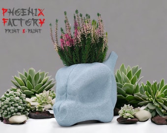 Planter Big Size Pokemon Mewtwo cracking Poke-Planter / Mewtwo Skull / vase / Planter / Planter / Wetwo Pokemon / Planter