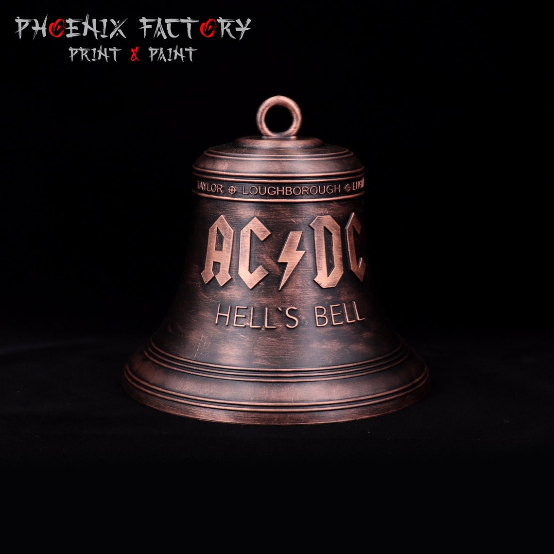 AC/DC hells bells art fan / cloche fan art ac/dc Hell's Bell - Etsy France