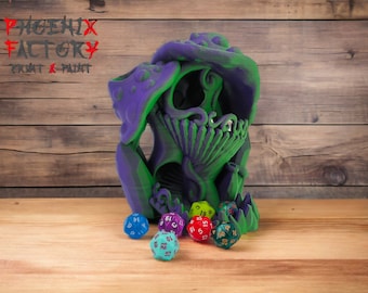 Crystal Mushroom Magical Castle Dice Tower - Tabletop Gaming - Dungeons and Dragons Roleplaying Games - D&D 40K D20 Compatible