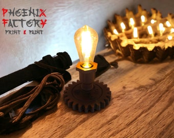 Steampunk lamp, Edison table lamp, desk lamp, pipe lamp, industrial desk lamp, table lamp, industrial lamp