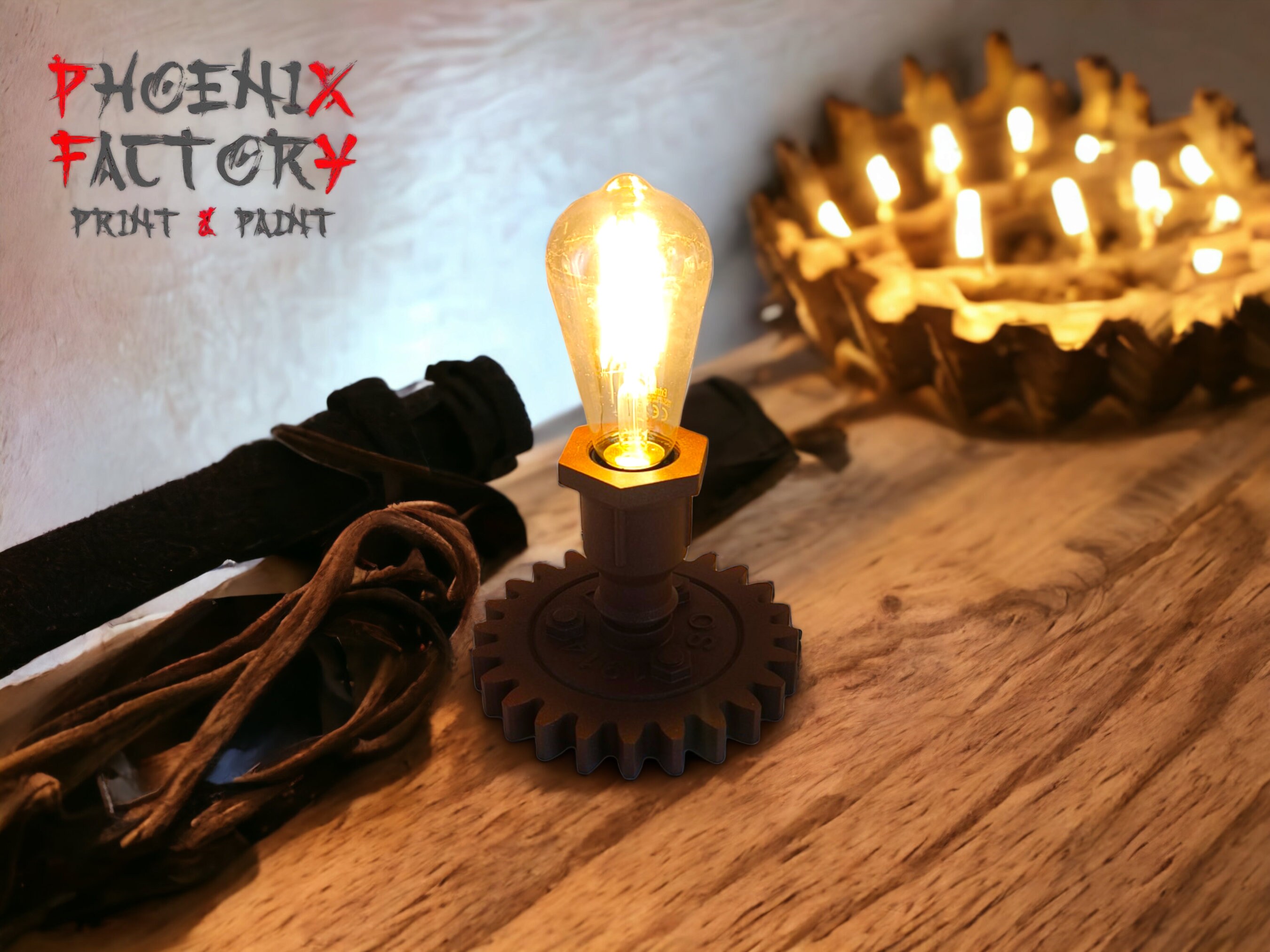 Lampe Steampunk, Lampe De Table Edison, Bureau, Tuyaux, Bureau Industrielle, Table, Industrielle