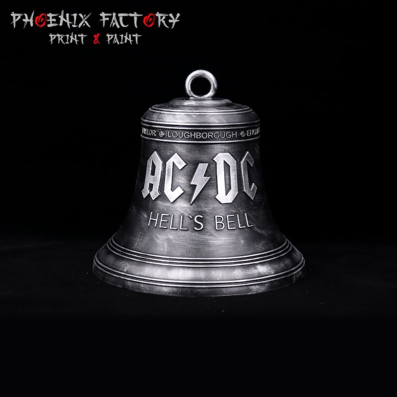 AC/DC hells bells art fan / cloche fan art ac/dc Hell's Bell - Etsy France