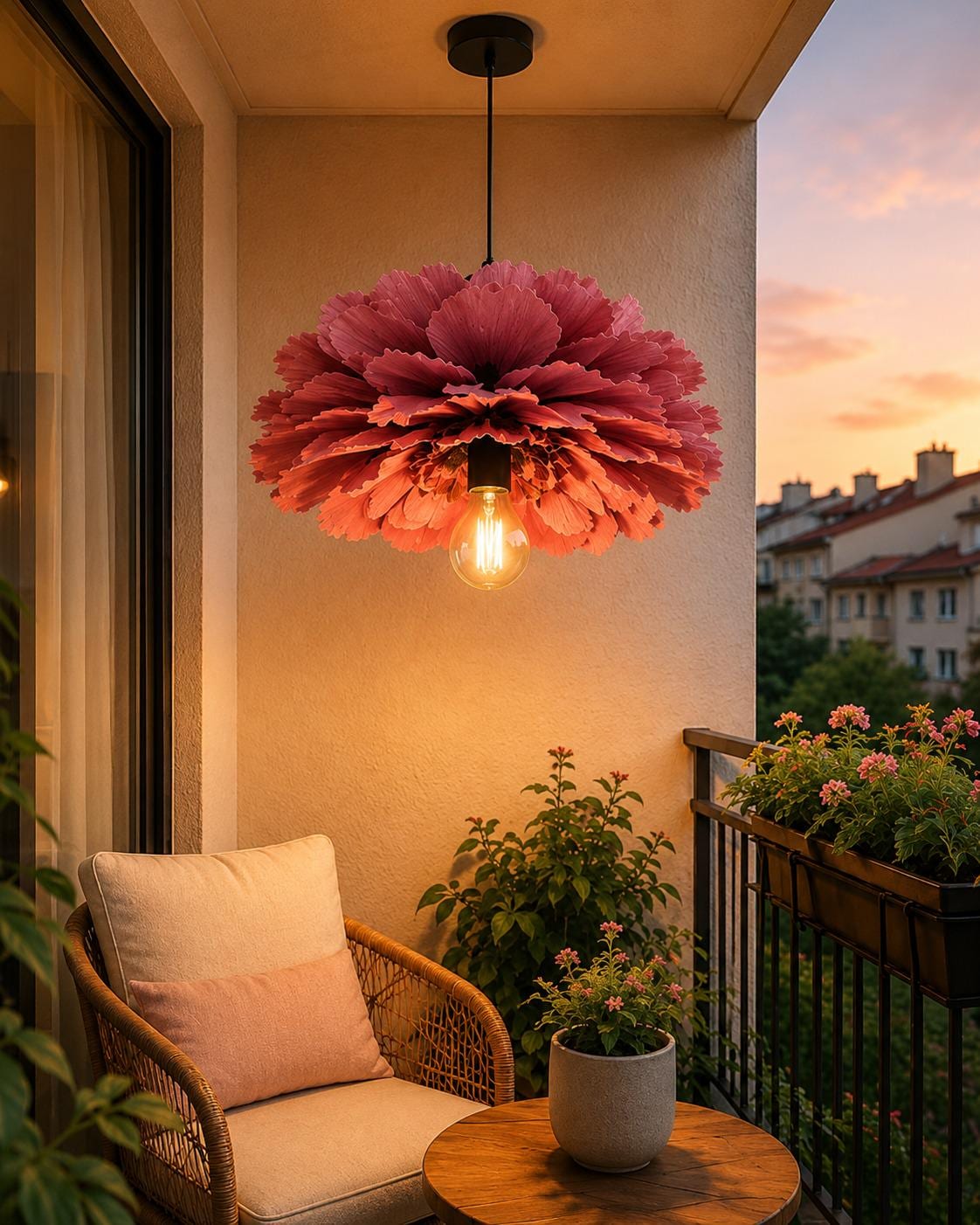 Flower pendant light - Etsy 日本