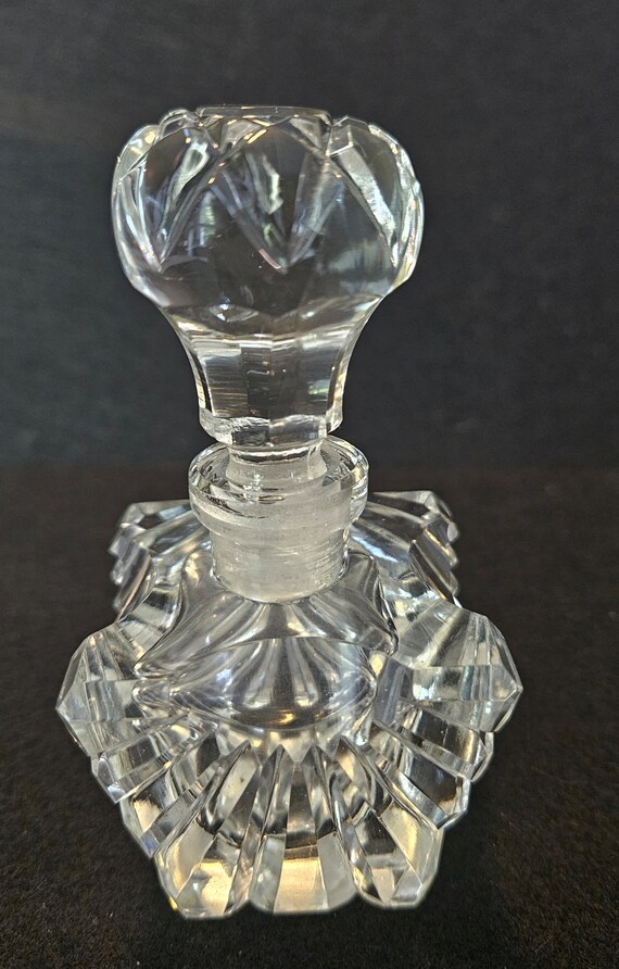 Cut Glass German Perfume Bottle - image 4