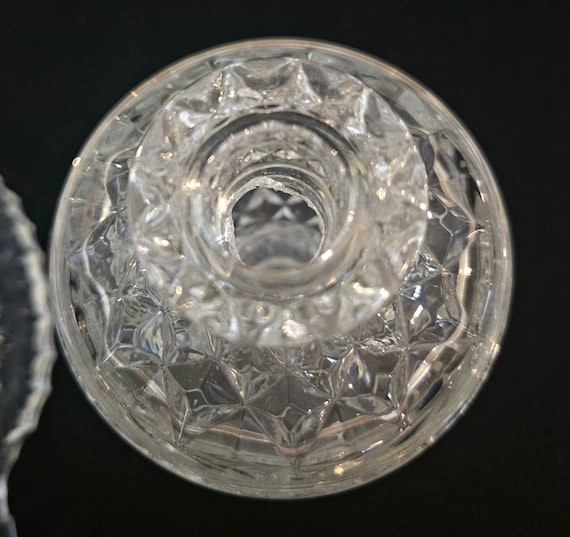 Large Vintage Clear Glass Perfume Bottle - image 6